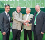 Bgm. Siegfried Nagl, Hermann Schützenhöfer, Landesobmann Gregor Hammerl, Bundesobmann Andreas Khol