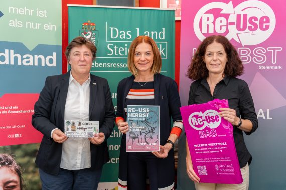 LR Schmiedtbauer präsentiert "Re-Use Herbst Steiermark"