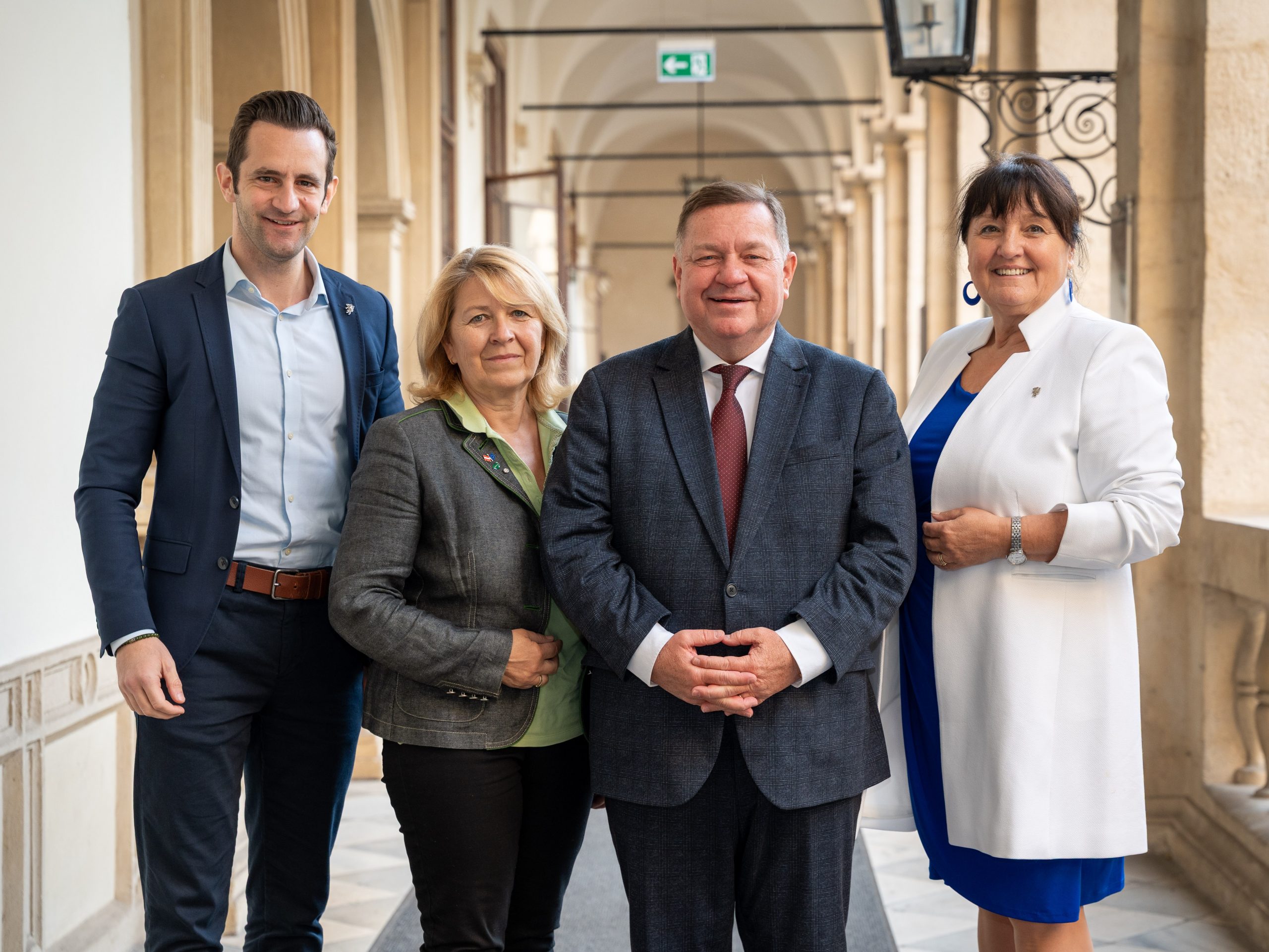 Lukas Schnitzer, Theresia Heil, Werner Amon, Manuela Khom © StVP-Klub